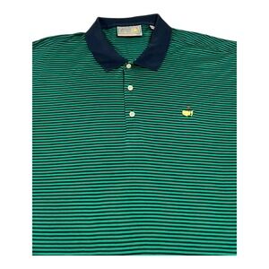 Augusta National Masters Golf Men's XXL Stripe Polo 60s Two-Ply Merc